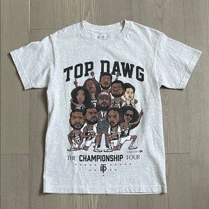 TDE Top Dawg team caricature rap tour t shirt